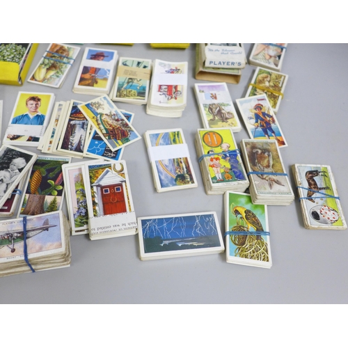 671 - Cigarette cards - six full sets and a bag of part sets and single cards in original packets