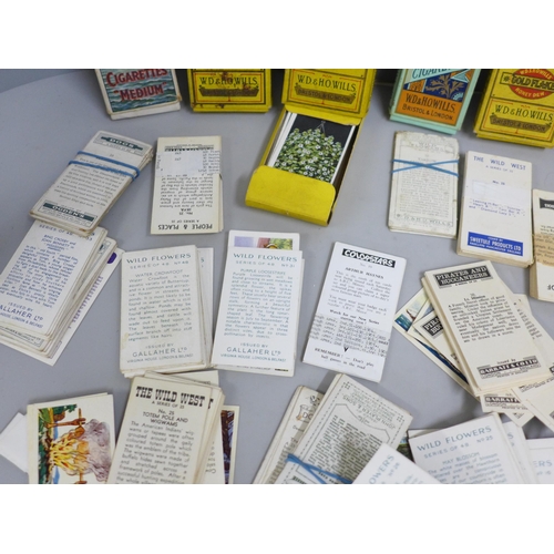 671 - Cigarette cards - six full sets and a bag of part sets and single cards in original packets