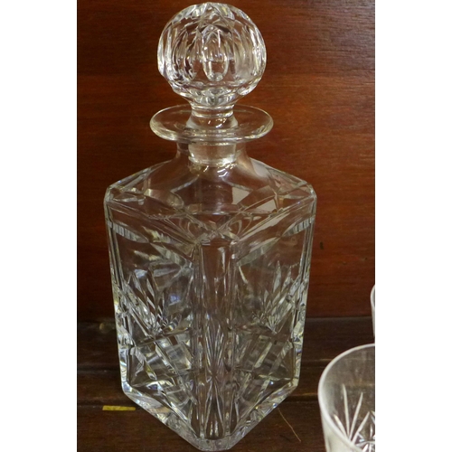 680 - A collection of cut crystal including a Tutbury decanter and Royal Doulton vase **PLEASE NOTE THIS L... 