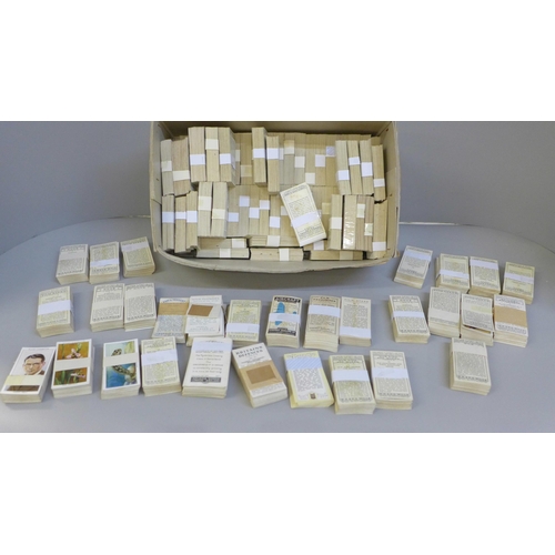 683 - Cigarette cards; 90 complete sets, inc. Players (50), Wills (30) etc., Qty.