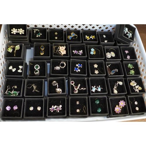 685 - Thirty seven pairs of earrings, boxed