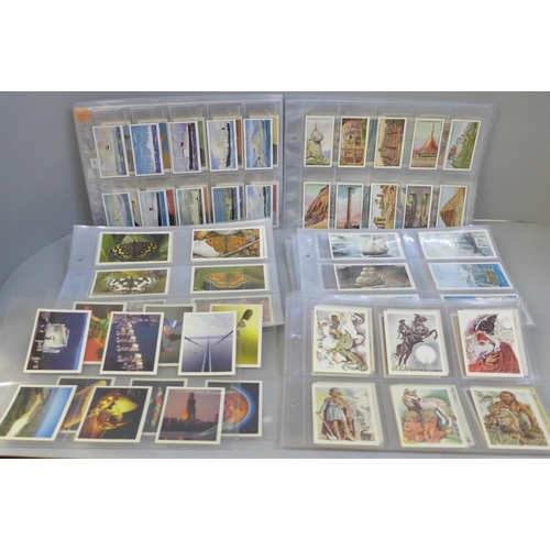 689 - Cigarette cards; 40 Players complete sets, inc. modern (22)