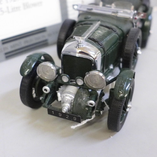 694 - A Franklin Mint model of 1929 Bentley 4.5 litre Blower with Certificate of Authenticity