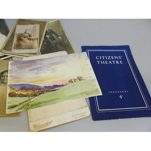 698 - 19th Century and early 20th Century ephemera including advertising book marks, Merchant Navy items, ... 