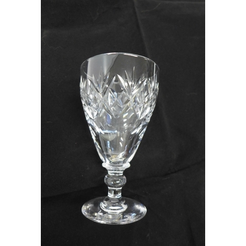 2036 - A box of crystal glass champagne glasses