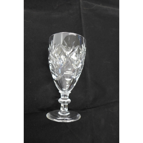 2036 - A box of crystal glass champagne glasses