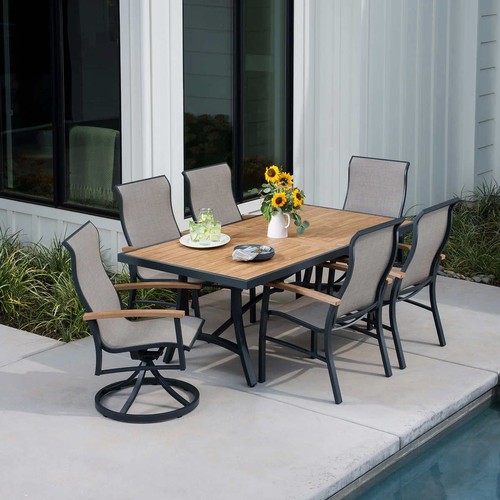 1392 - Sunvilla Wills 7 piece Sling Dining Set , Original RRP £916.66 + vat (4204-17) *This lot is subject ... 