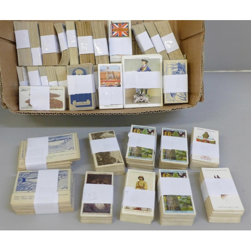 716 - Cigarette cards; 40 complete sets, inc. mainly Players & Wills, Carreras Turf etc., Qty.