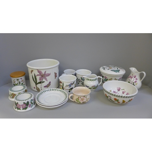 751 - Fourteen pieces of Portmeirion pottery, mainly Botanic Garden