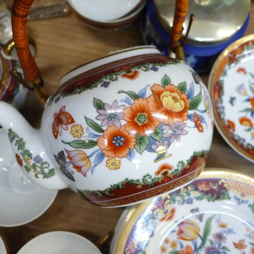 756 - Assorted paperweights including Wedgwood and Caithness and mixed china