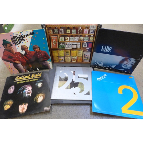 757 - A collection of LP records including The Rolling Stones, Primal Scream, Iggy Pop, Saxon, PiL, Blondi... 