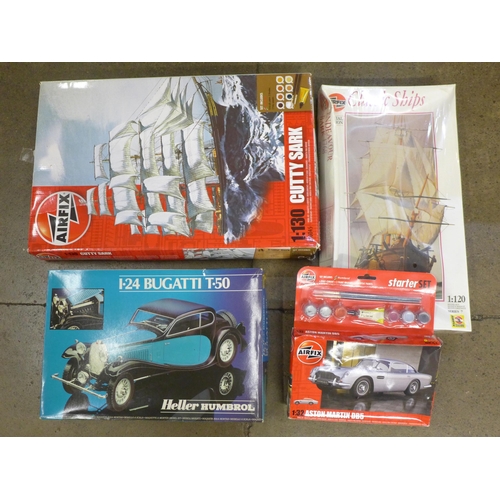 763 - Three Airfix models and one other, boxes a/f