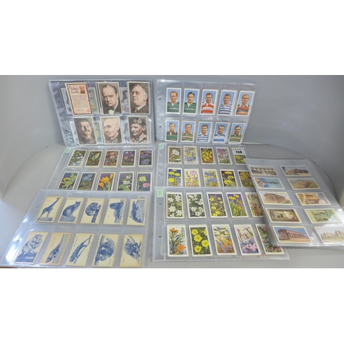 768 - Cigarette cards; 14 mixed complete sets, inc. Stamina (Churchill), Churchman Rugby, Ogdens horse rac... 