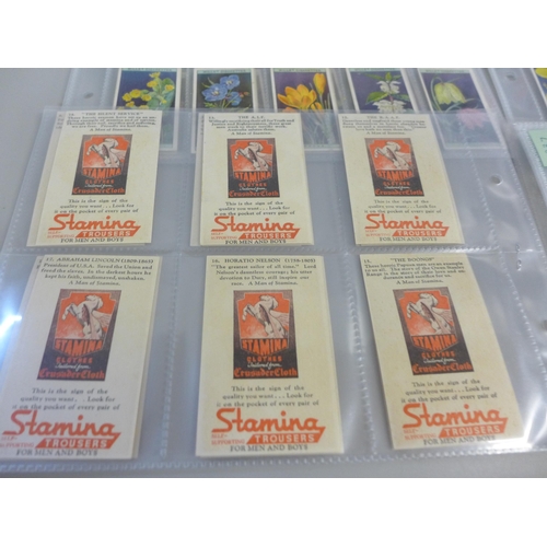 768 - Cigarette cards; 14 mixed complete sets, inc. Stamina (Churchill), Churchman Rugby, Ogdens horse rac... 