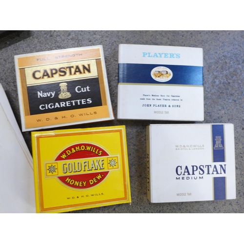 775 - A collection of approximately thirty original and dummy cigarette packs from Imperial Tobacco 1970-8... 