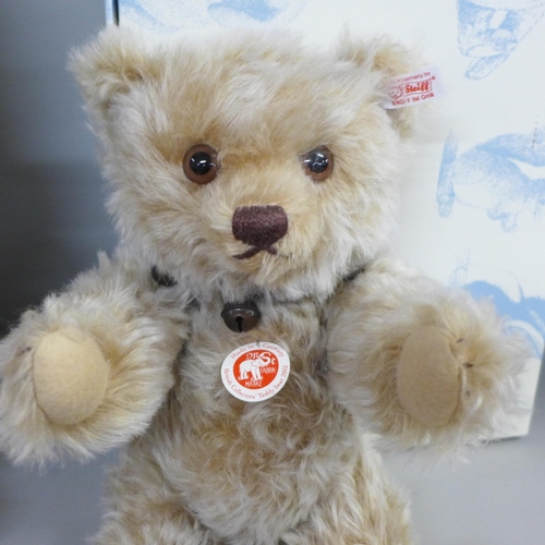 787 - A Steiff British collectors teddy bear 2012, limited edition and a Steiff Zoffy teddy bear, both box... 