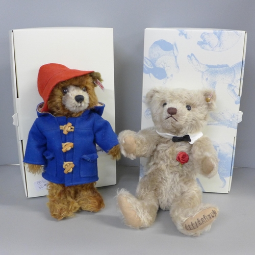 791 - Two Steiff teddy bears, Comme d'habitude, limited edition and Paddington Bear The Movie Edition, lim... 