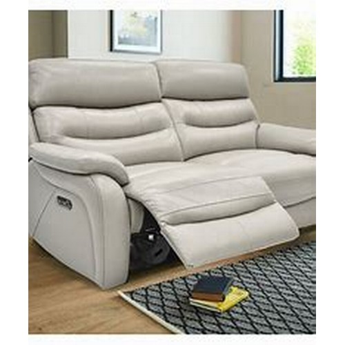 1421 - Fletcher 3 seater Light Grey Power Recliner, Original RRP £1124.99 + vat (4206-23) *This lot is subj... 