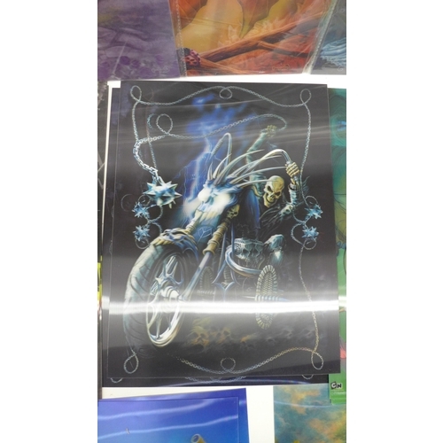 2069 - 50 assorted lenticular 3D illusion prints