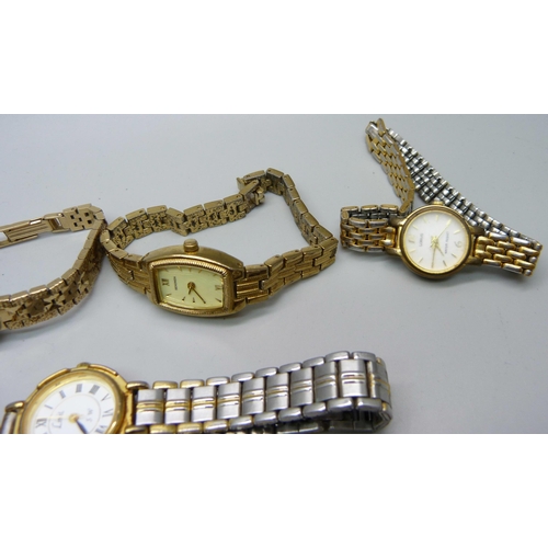 921 - Seven lady's wristwatches including Elgin