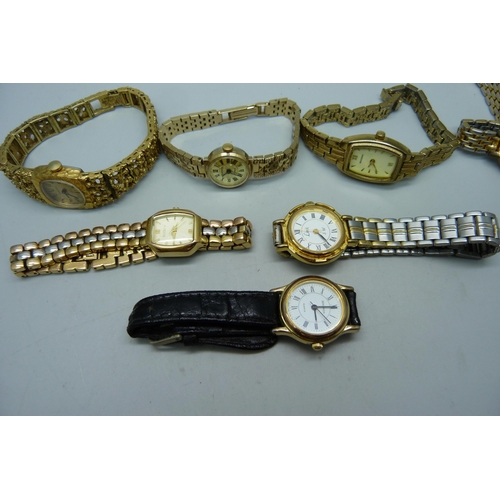 921 - Seven lady's wristwatches including Elgin