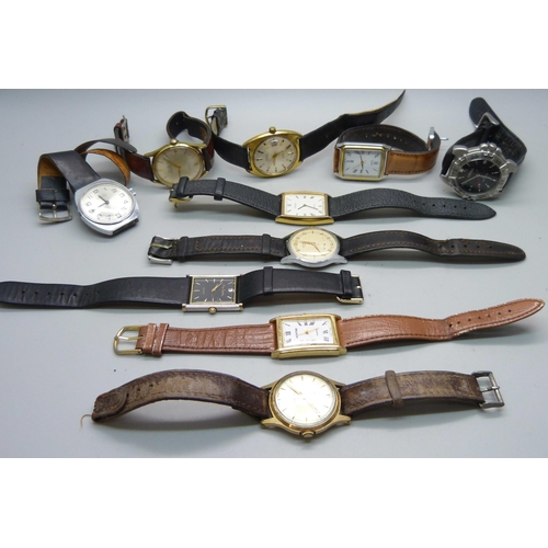 931 - Wristwatches including Citizen, Montine, Rotary