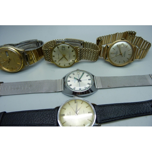 937 - Five wristwatches including Seiko and Onsa