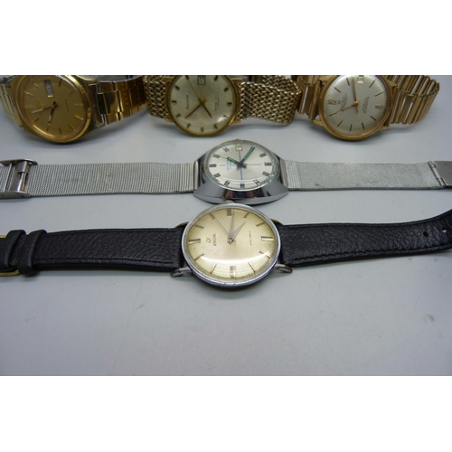 937 - Five wristwatches including Seiko and Onsa