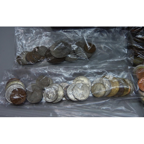 951 - A collection of coins, etc.