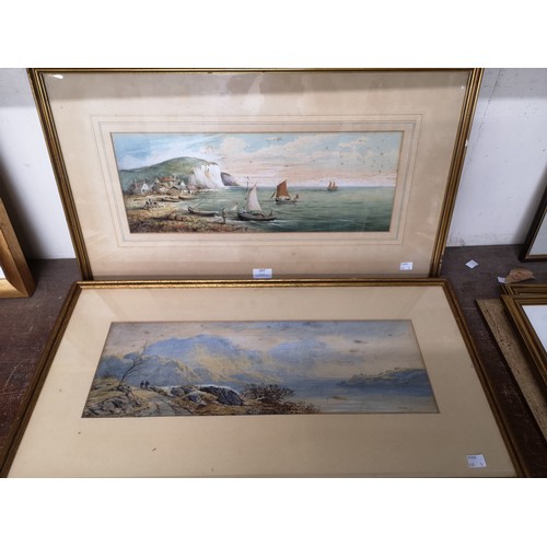 297 - Three British school watercolours, framed