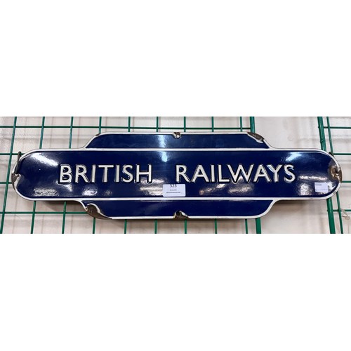 323 - A British Railways enamelled metal sign