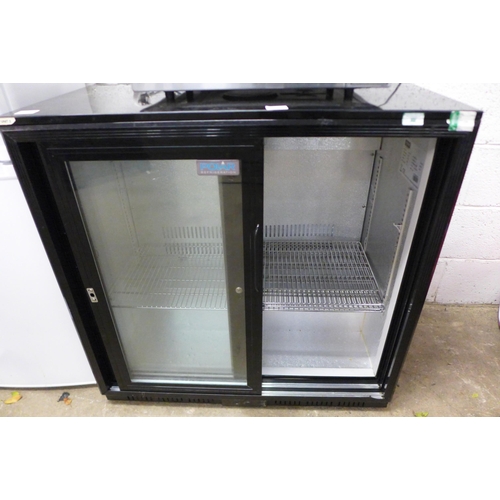 2143 - A Polar refrigeration GL003-02 refrigerator with sliding door