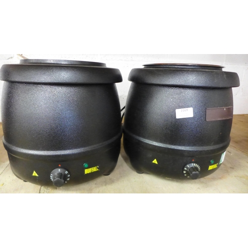 2169 - 2 Soup kettle basins