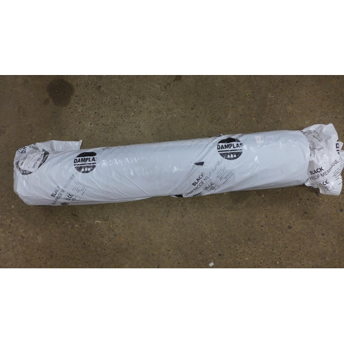 2171 - A 25m x 1m roll of black 1000 gauge Damplas damp proof membrane