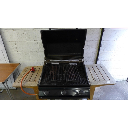 2188 - An Outback Trekker 3 burner gas BBQ, no gas bottle