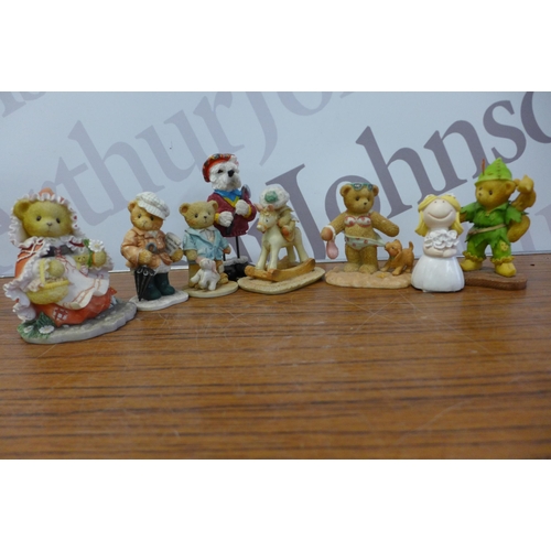 2215 - 2 small crates of Cherished Teddies ornaments, approx. 40-50 in total