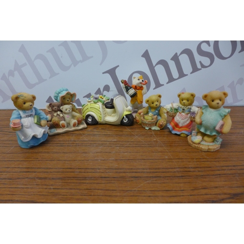 2215 - 2 small crates of Cherished Teddies ornaments, approx. 40-50 in total