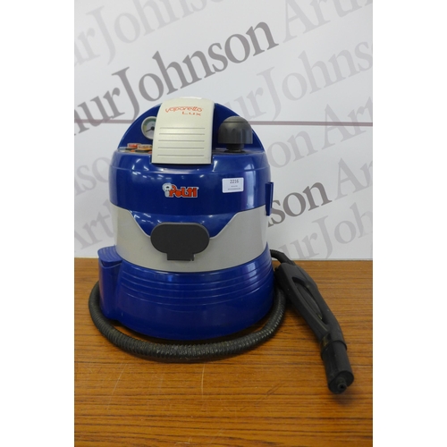 2216 - A Vaporetto Lux Polti Steam carpet cleaner with attachments