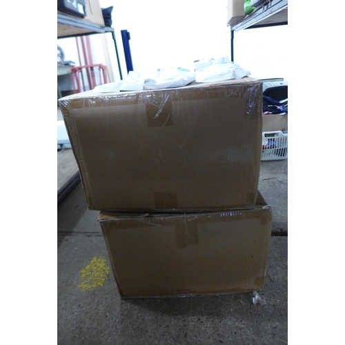 2250 - 2 Boxes of OJMDM non-woven disposable face masks, approx. 2000 in total