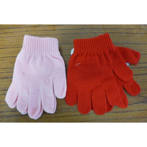 2251 - Two boxes of assorted children's hats gloves and scarfs in assorted sizes and styles including a qua... 