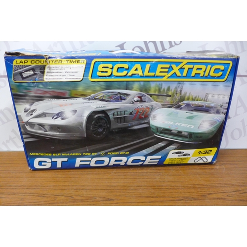 2268 - Slot racing games including Scalextric GT Force and Fast Lane Racing super challenge