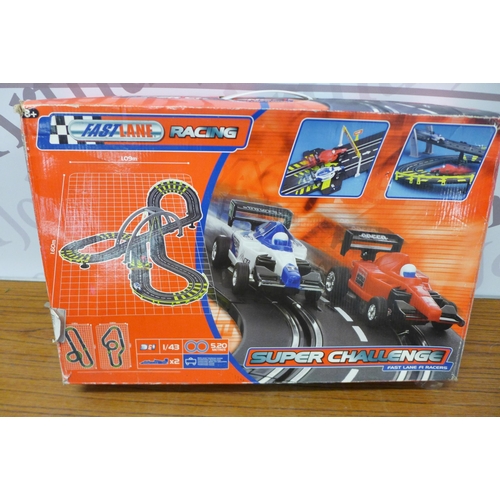 2268 - Slot racing games including Scalextric GT Force and Fast Lane Racing super challenge