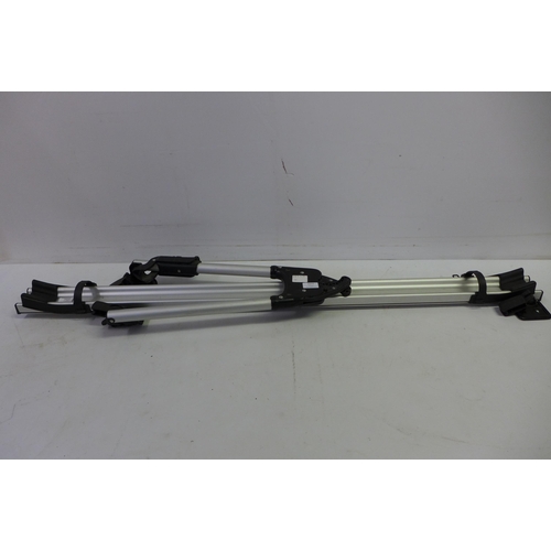 2277 - A set of Volvo roof bar bike carriers