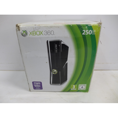 2107 - Three XBOX 360S consoles, an XBOX 360 with 60gb HDD, one controller, power supply, HD AV cable etc. ... 