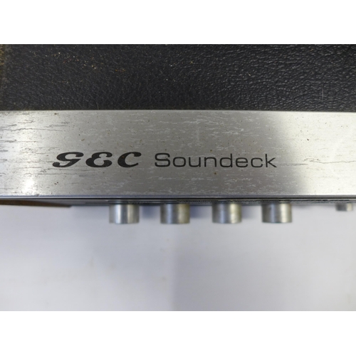 2111 - A quantity of stereo equipment including a G & C model 2810 Soundeck stereo system, a G & C model 28... 