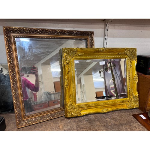 343 - Two gilt framed mirrors