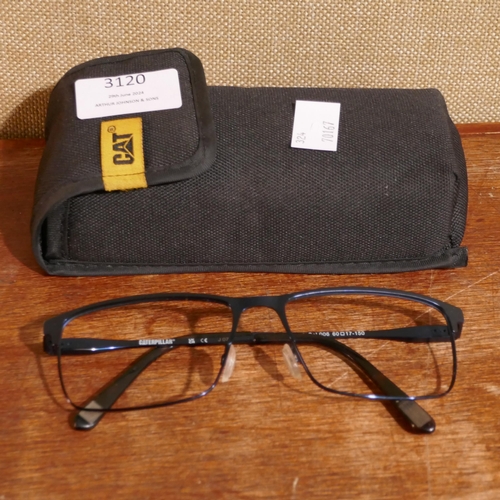 3089 - Cat Cto Blue Metal Glasses - No lenses (3015 006 60X17)  and Hugo Boss Crystal Plastic Glasses (1372... 