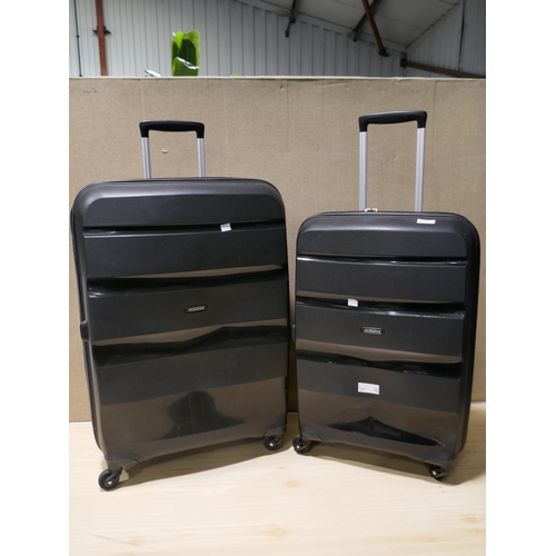 3329 - American Tourister Bon Air 2 piece Black Luggage Set, Original RRP £133.33 + vat (324-85) *This lot ... 