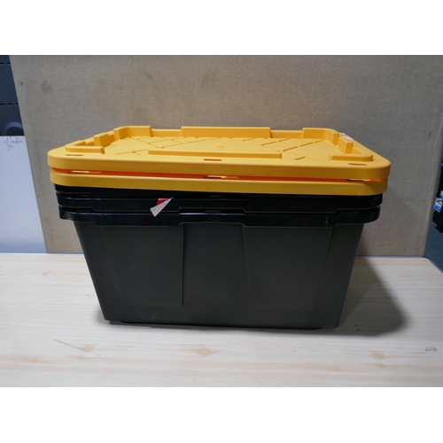 3342 - 3 x 102L Storage Totes (325-252-254) This lot is subject to vat