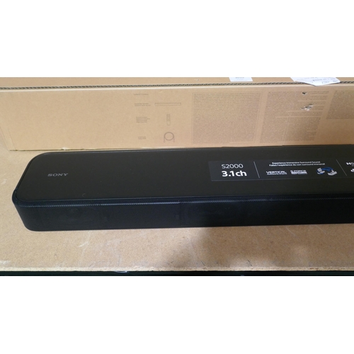 3010 - Sony 3.1Ch Soundbar  - Model  Hts2000.Cek, Original RRP £329.99 + vat   no remote(325-31) This lot i... 